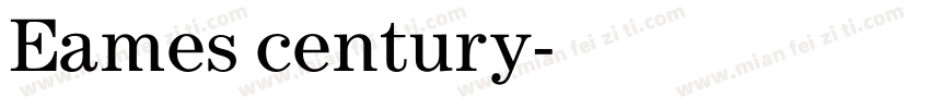 Eames century字体转换